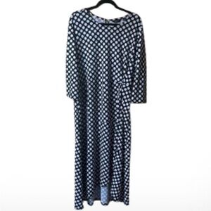 Mlle Gabrielle Black and White Polka Dot Maxi Dress